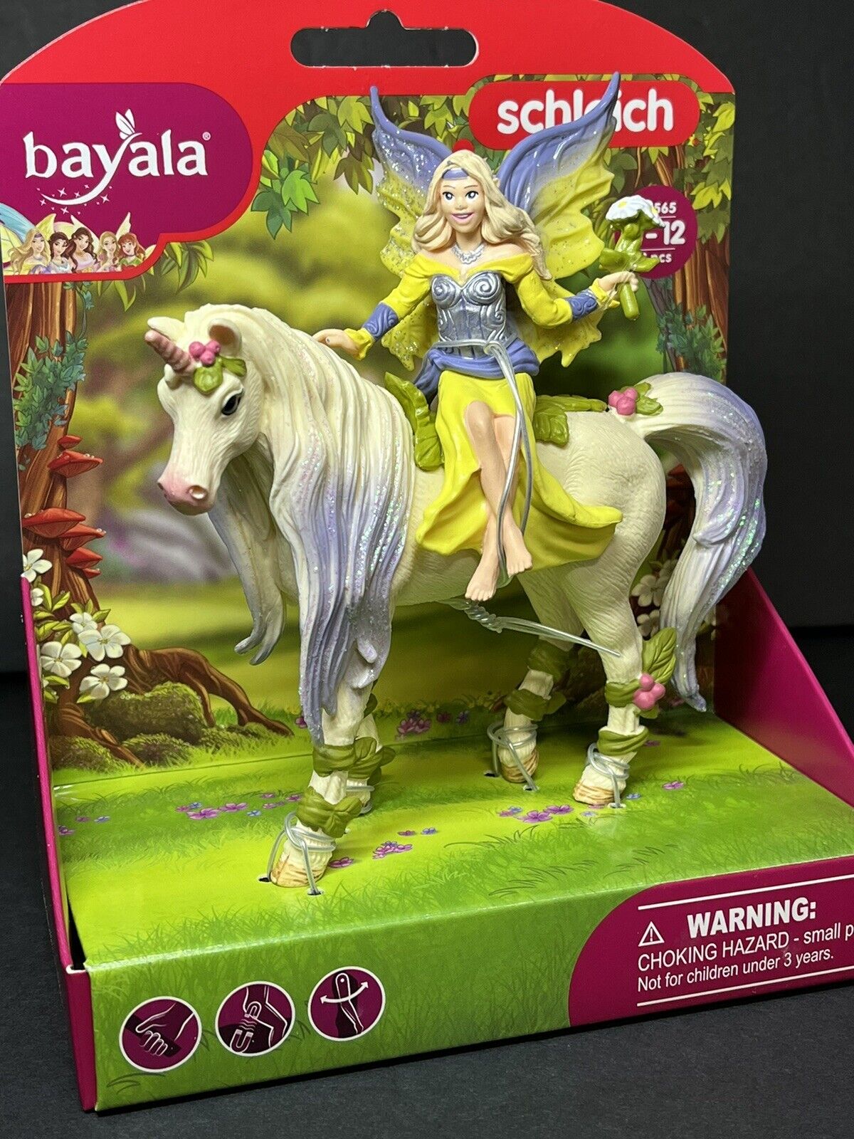 Schleich 70565 Fairy Sera with Blossom Unicorn Fairy Toy Playset