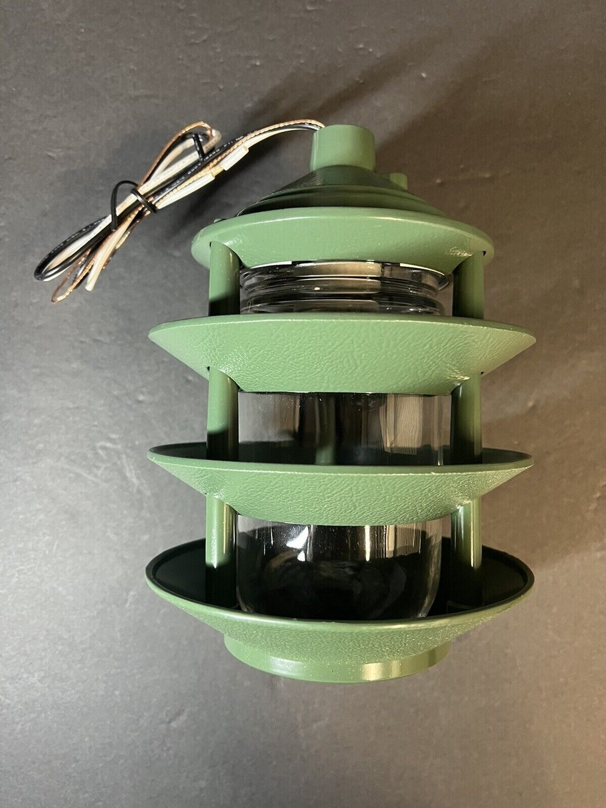 Greenfield made in usa weatherproof path light /Green, Four Tier