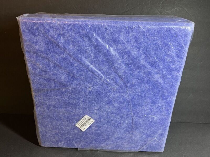 Pack Of 12 Acoustic Panels NRC SoundProof Padding Fiber Beveled Sea Blue