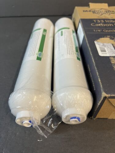 2 Pack Membrane Solutions T33 Inline Carbon Filter