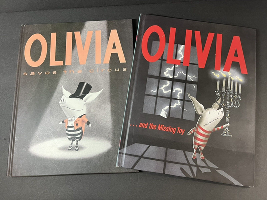 Olivia and the Missing Toy by Ian Falconer First Edition Hardcover LOT OF 2