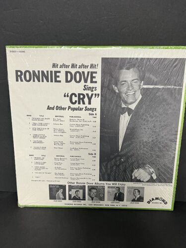 Ronnie Dove Cry Diamond Records D-5007 LP 1967