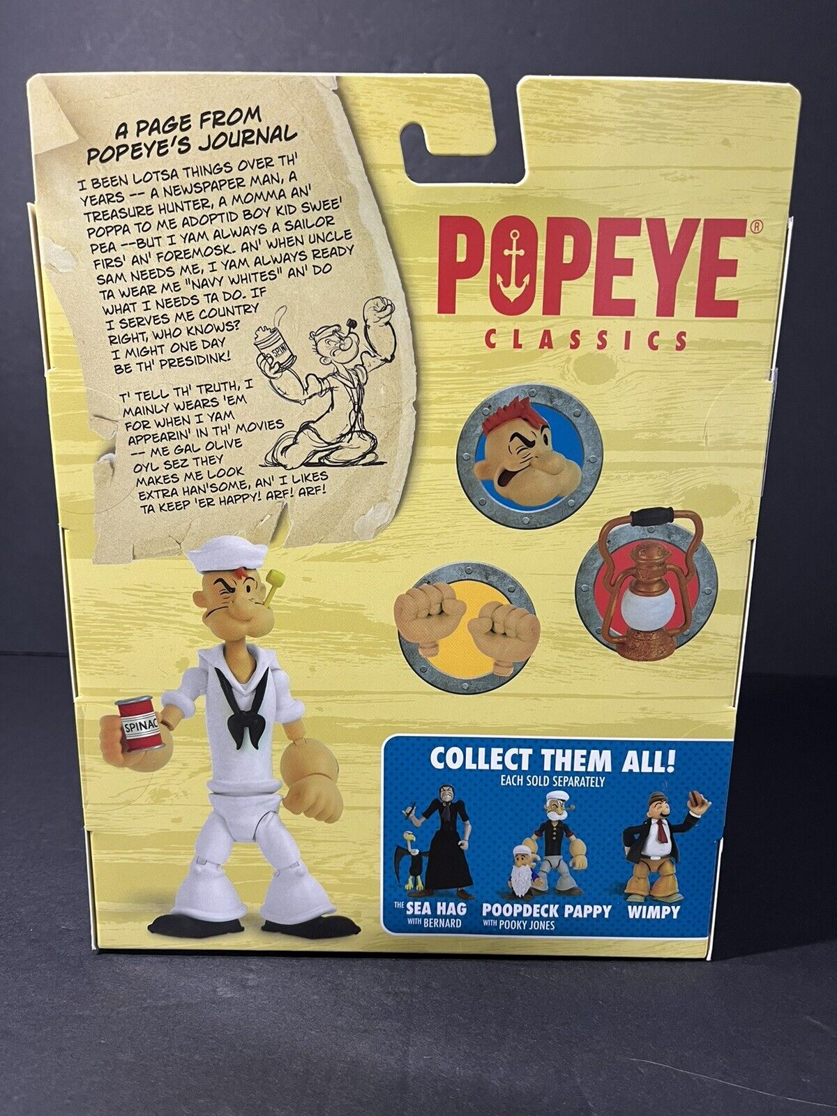 Popeye Classics Action Figure: Popeye White Sailor Suit