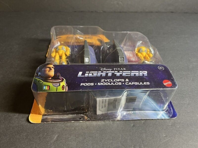 Lot of 2 Disney Pixar Lightyear Hyperspeed Zyclops Space Pod & Zyclops