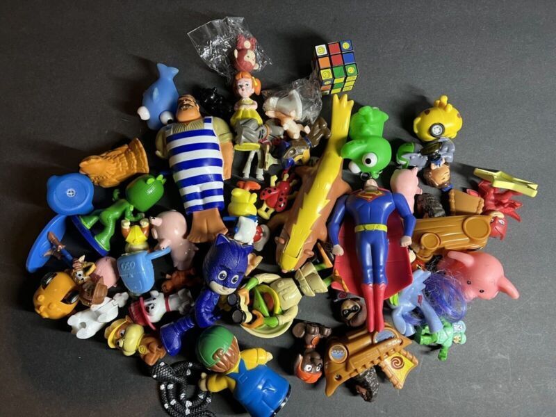 Mixed Lot of 42 Assorted Animated Movies Characters Action Figure Toys