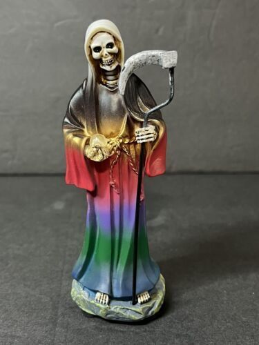 Santa Muerte 5" Dress Holy Death Grim Reaper Skull Skeleton 7 colors 2013J-