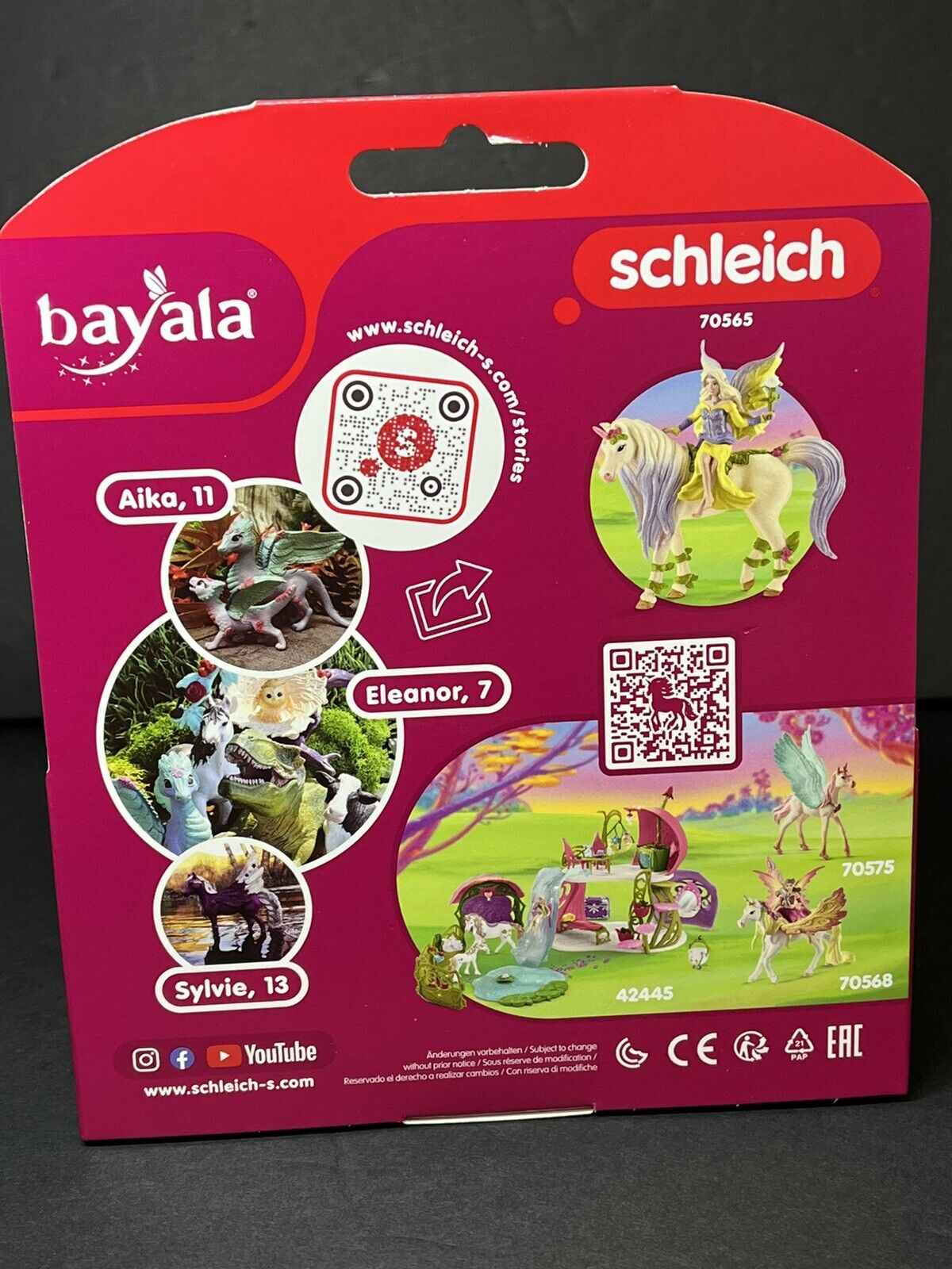 Schleich 70565 Fairy Sera with Blossom Unicorn Fairy Toy Playset