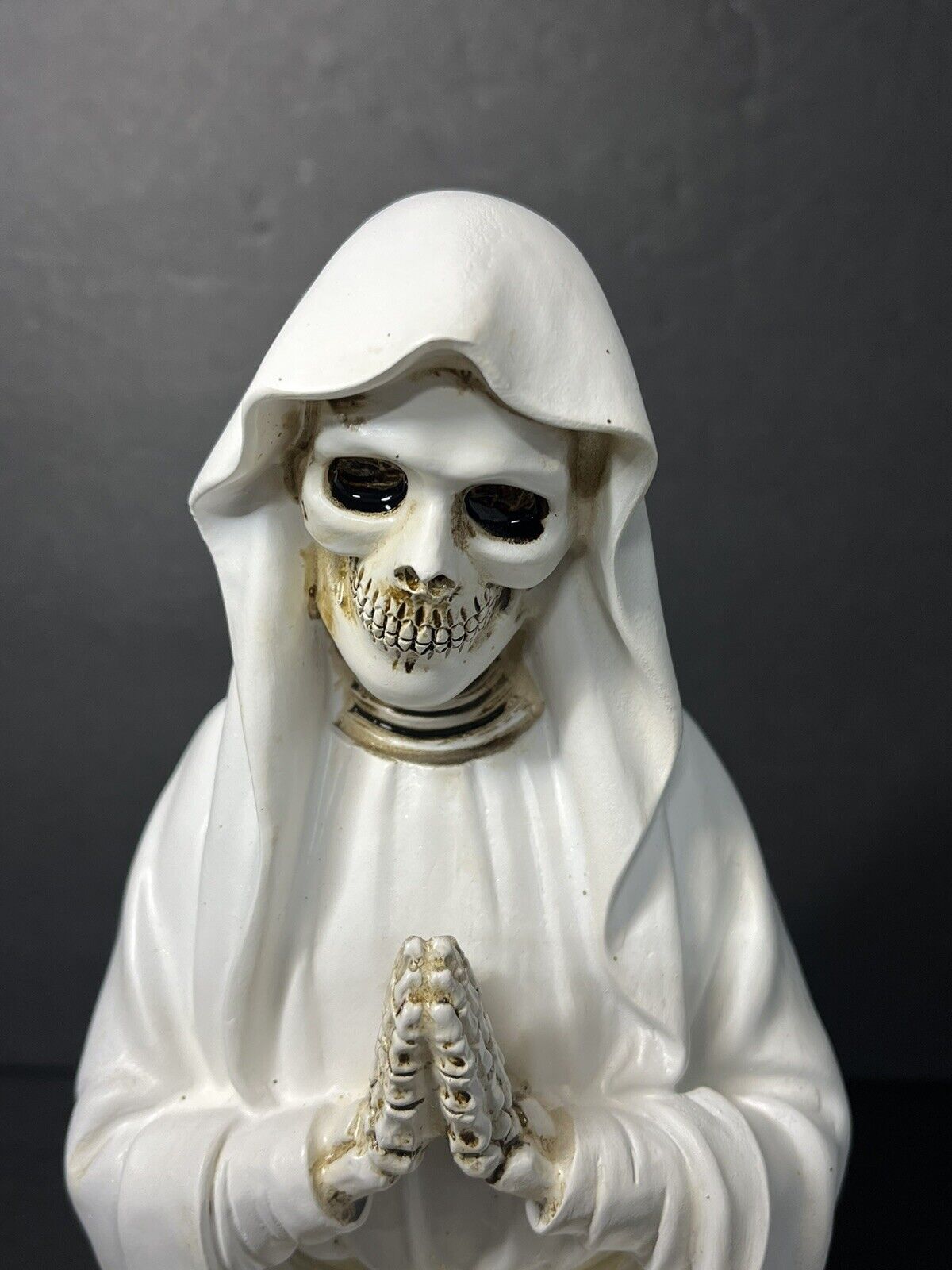 Santa Muerte 8" White Dress Holy Death Statue 6444WT-8