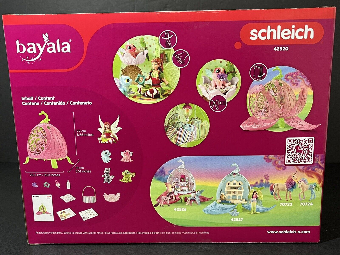 Schleich 42520 Marween's Animal Nursery Fairy Toy Playset..