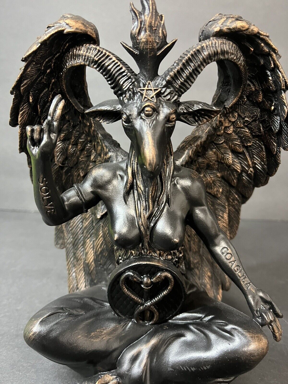 Baphomet Goat Statue Religious Ornaments 8 inches 15198