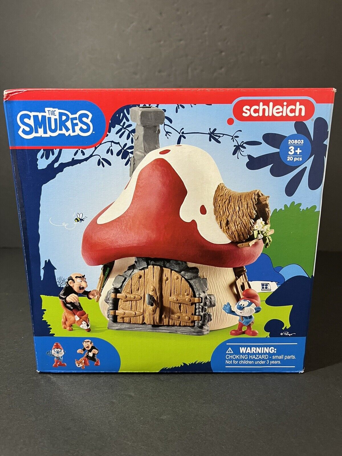 Schleich 20803 Smurf House with 2 Figurines..