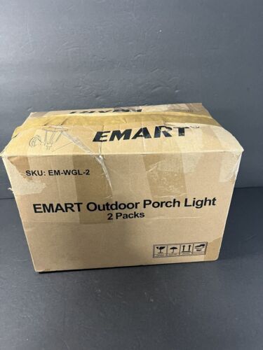 Emart Outdoor Plastic Porch Lights set of 2 , white