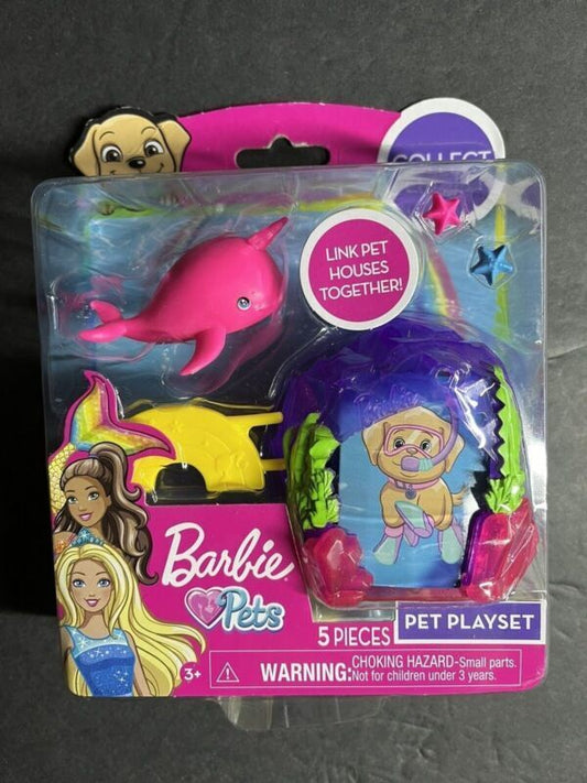 2 Barbie loves Pet Playset Whale 5-piece NEW Barbie dolls doll house accesories