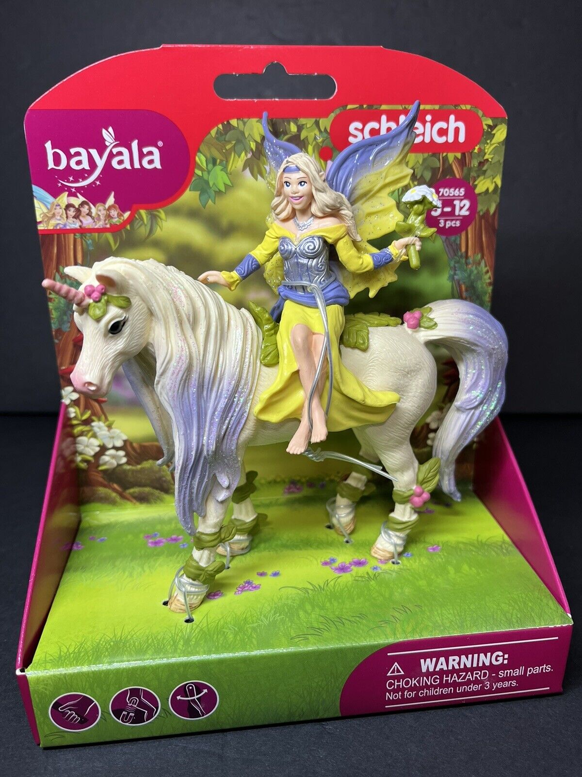 Schleich 70565 Fairy Sera with Blossom Unicorn Fairy Toy Playset