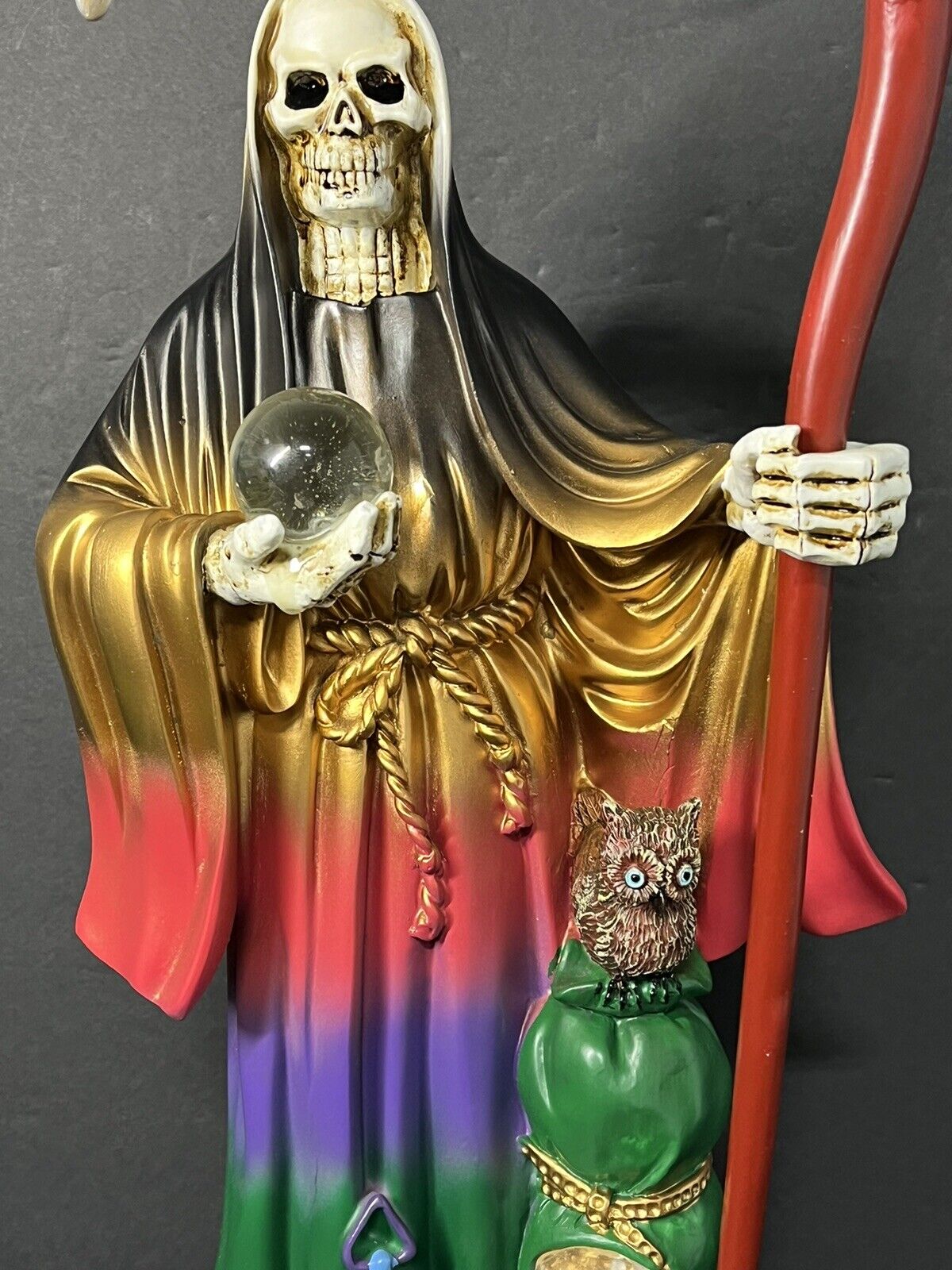 Santa Muerte Saint Death 7 Colores Statue Figurine, 16", 2008J-16