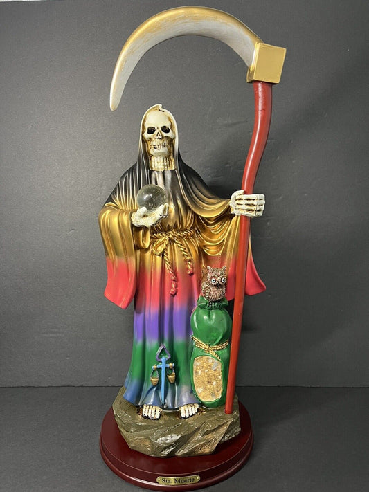 Santa Muerte Saint Death 7 Colores Statue Figurine, 16", 2008J-16