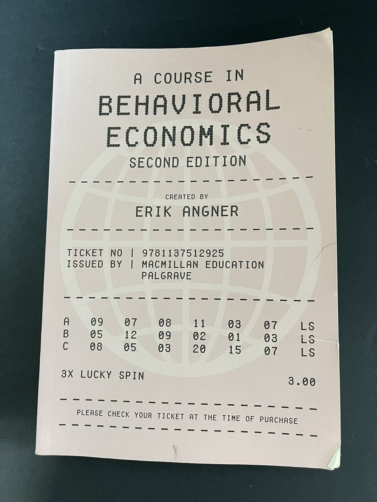 A Course in Behavioral Economics  Erik Angner Paperback..