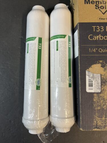 2 Pack Membrane Solutions T33 Inline Carbon Filter