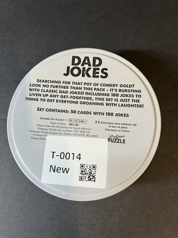 Lot of 2 DAD JOKES By Professor Puzzle 100 Classic Funny And Bad Jokes Comedy