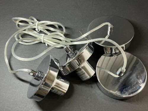 2 Pcs Hanging Light Kit Celling Socket Wall Light Base , silver