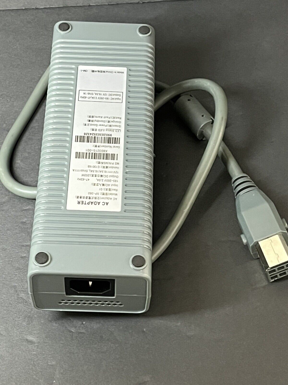 OEM Microsoft Xbox 360 Power Supply AC Adapter DPSN-186CB (PART).