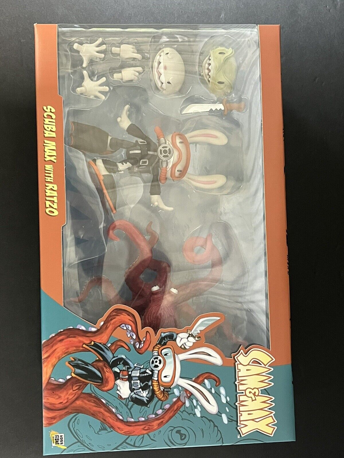 Sam & Max Series Action Figure - Wave 2 - Scuba Max & Ratzo the Octopus Ginorm..