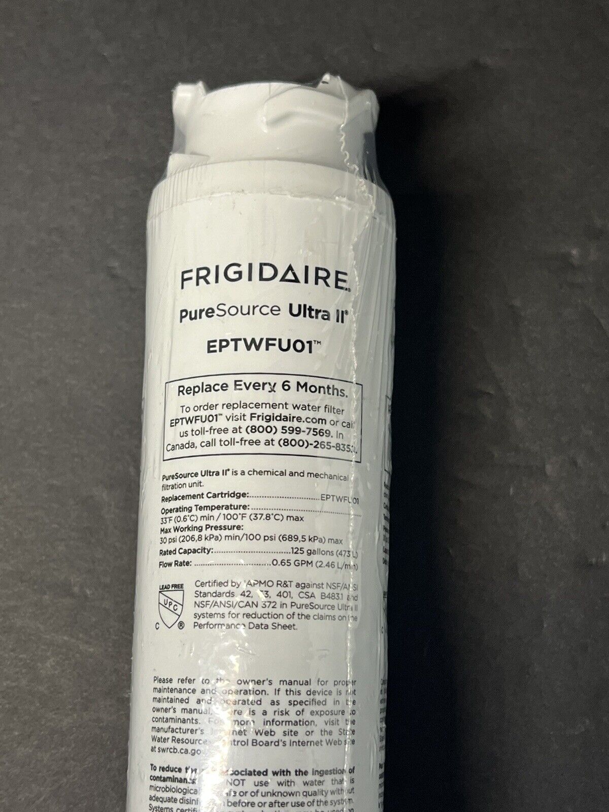 Frigidaire EPTWFU01 Pure Source Ultra II Refrige Replacement Water Filter /1pack