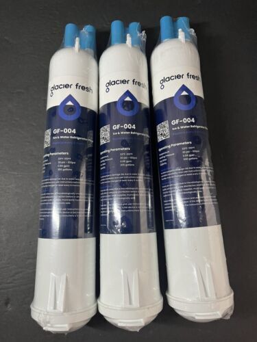 Lot of 3 Glacier Fresh GF-004 Ice Water Refrigerator Filter