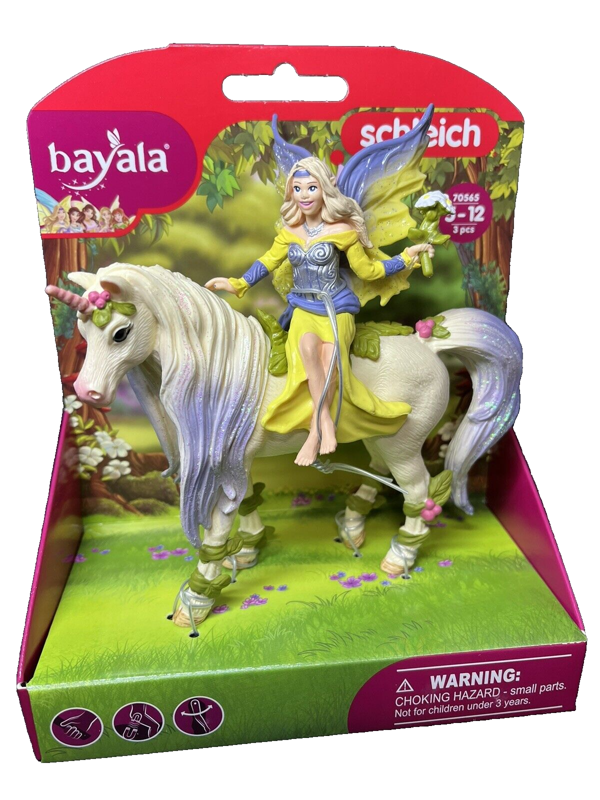 Schleich 70565 Fairy Sera with Blossom Unicorn Fairy Toy Playset