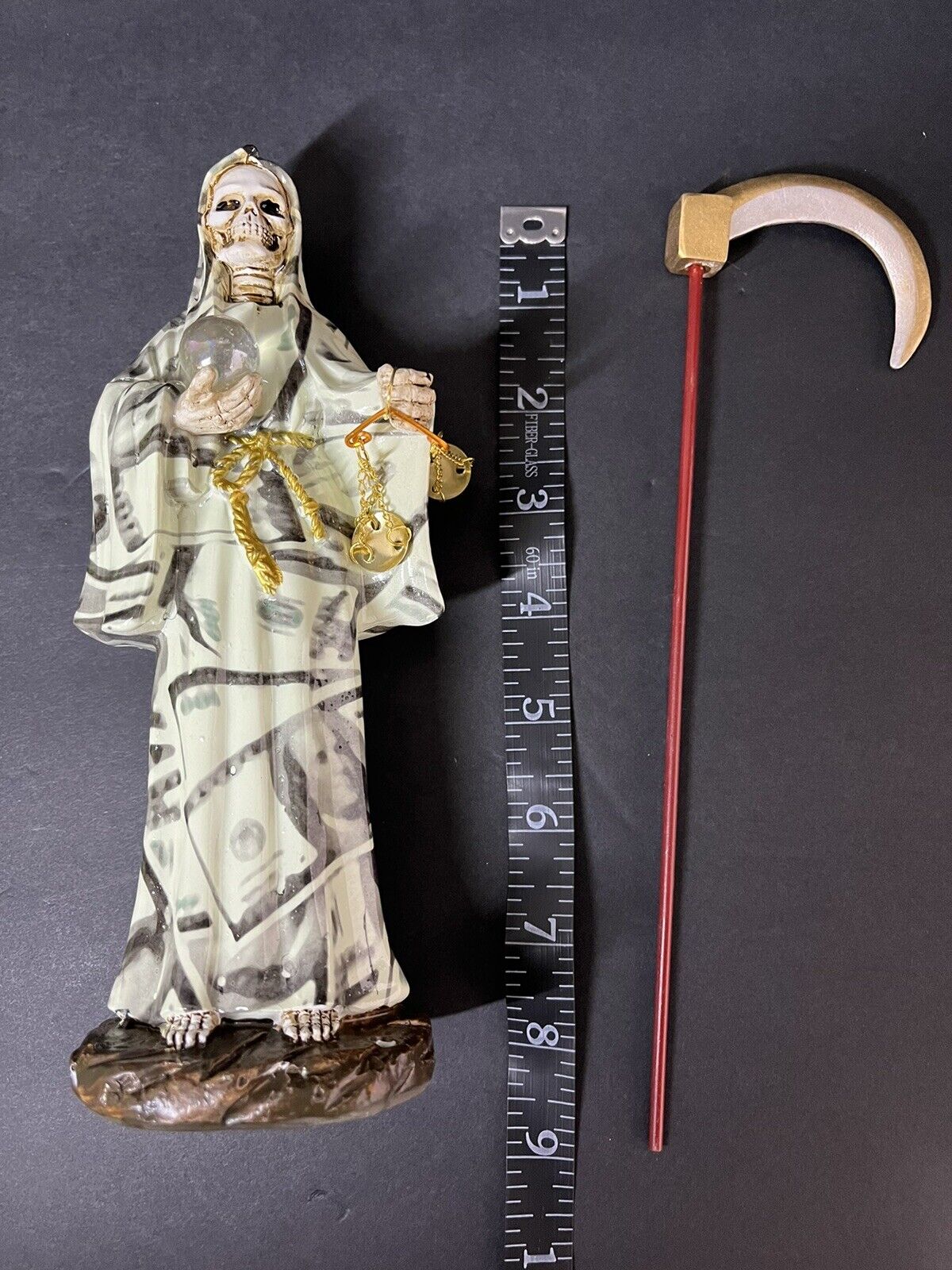 Estatua de La Santa Muerte 9" money print  Holly Death Statue 6733MY-9