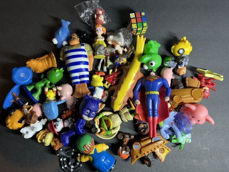 Mixed Lot of 42 Assorted Animated Movies Characters Action Figure Toys