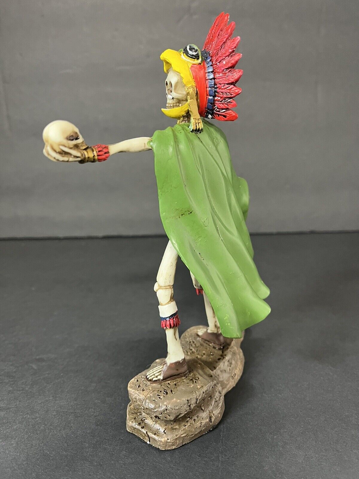 Skeleton Mexican Aztec Eagle Warrior Day of the Dead Dia Muertos Figurine Y8228.