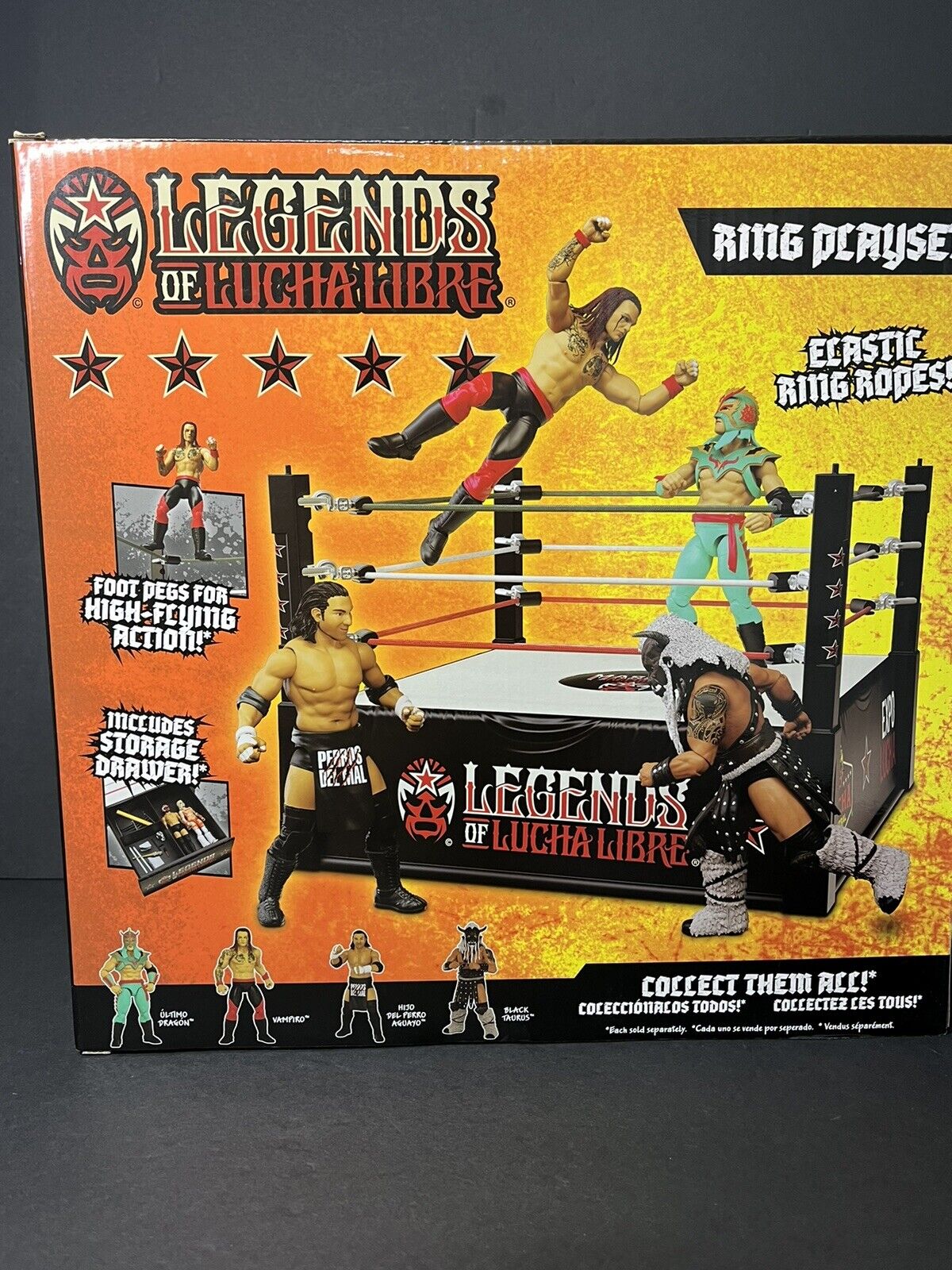 Legends of Lucha Libre Ring - Action Figure Playset..