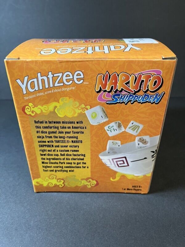 LOT OF 2 Yahtzee Naruto Shippuden Collectible Ramen Bowl Dice Cup Game