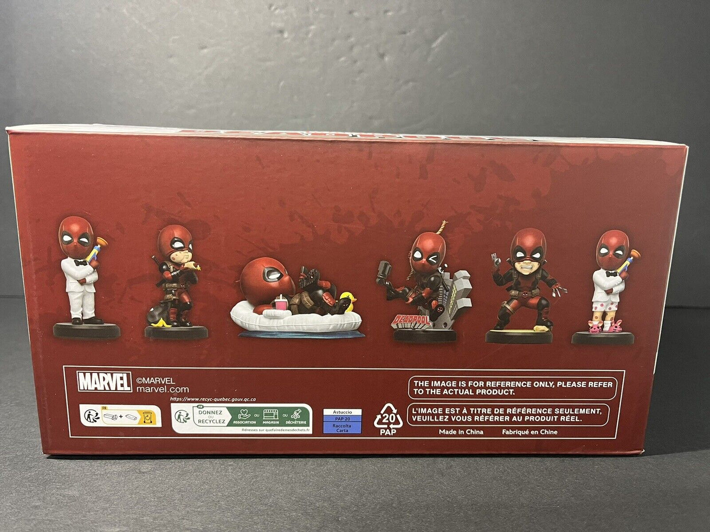 6 Pack YuMe Deadpool Action Series Hero Box - Blind Box 3''