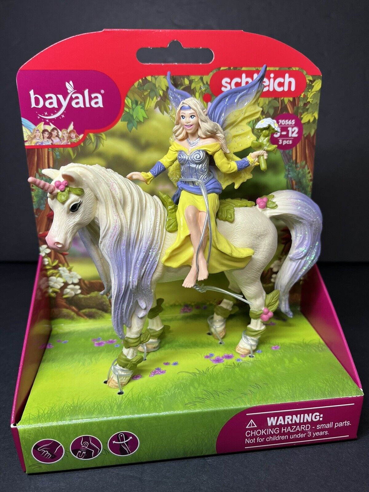 Schleich 70565 Fairy Sera with Blossom Unicorn Fairy Toy Playset