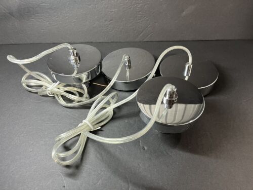 2 Pcs Hanging Light Kit Celling Socket Wall Light Base , silver