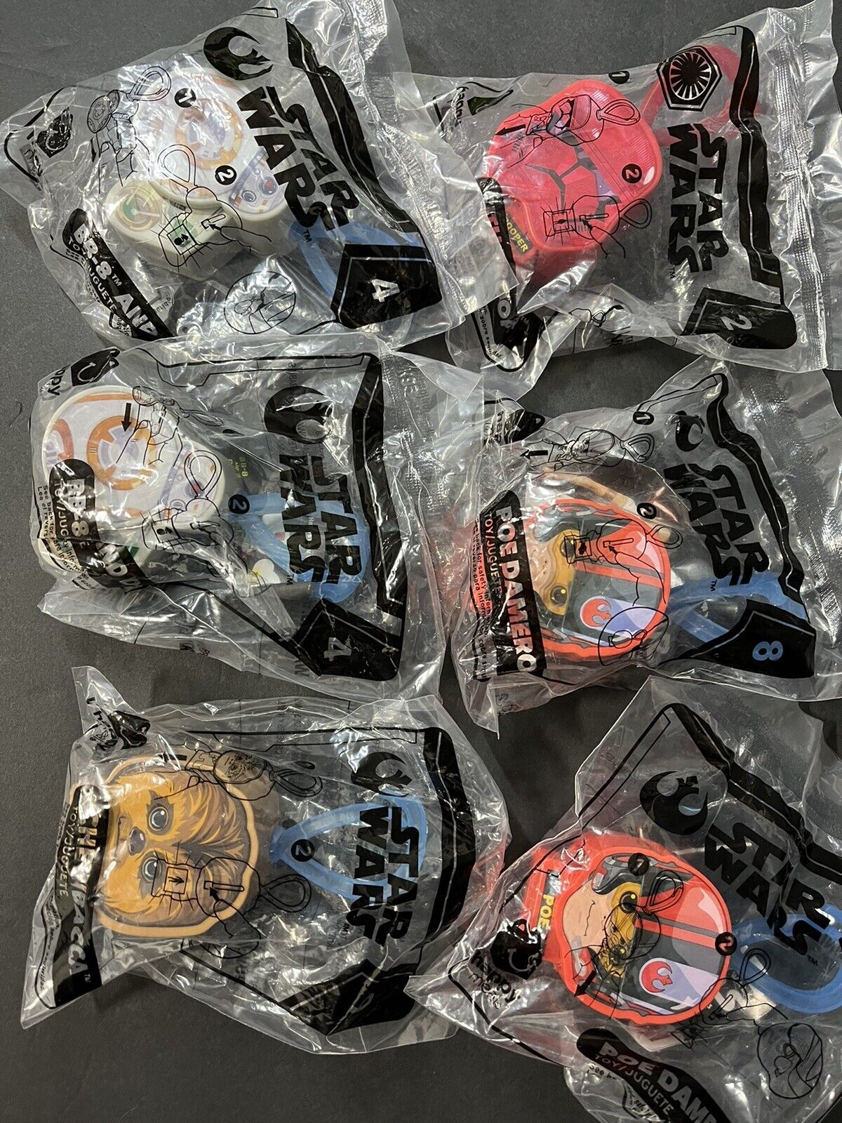 McDonalds Happy Meal Toys STAR WARS Rise of Skywalker Lot Of 6..