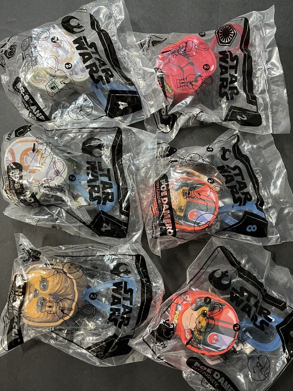 McDonalds Happy Meal Toys STAR WARS Rise of Skywalker Lot Of 6..