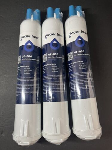 Lot of 3 Glacier Fresh GF-004 Ice Water Refrigerator Filter