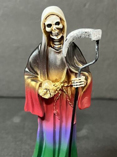 Santa Muerte 5" Dress Holy Death Grim Reaper Skull Skeleton 7 colors 2013J-