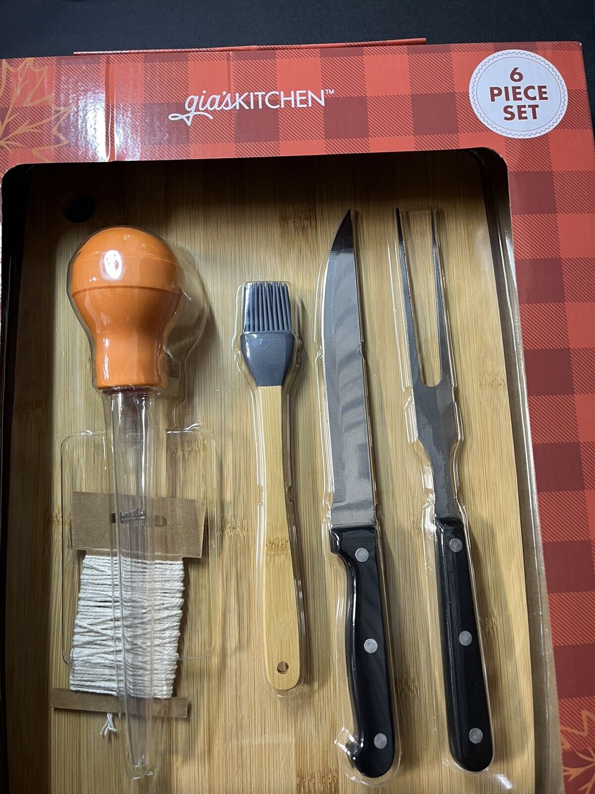 Fall Harvest, Thanksgiving, Turkey Carving & Prep 6 piece set..