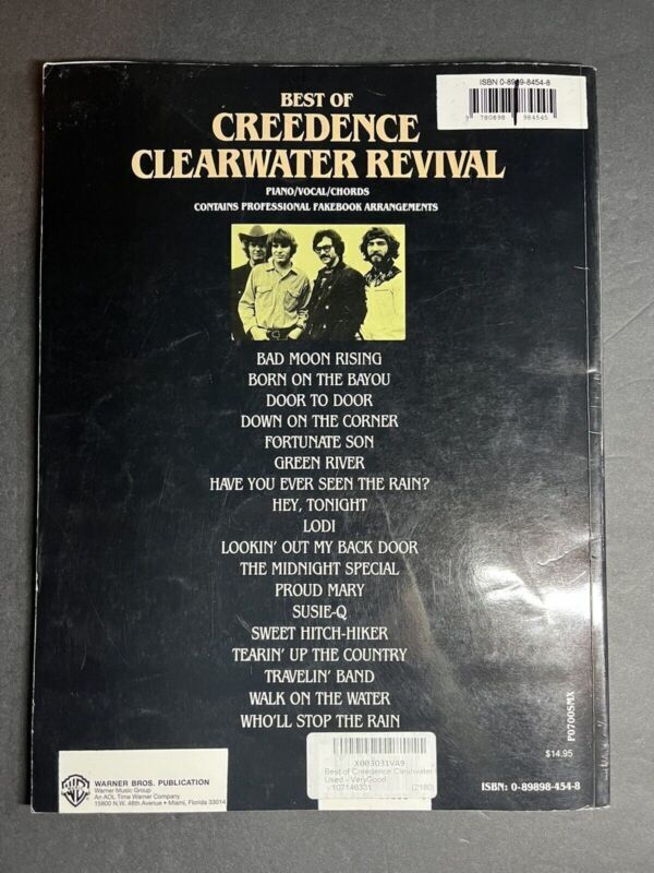 The Best of Creedence Clearwater Revival (1986, Paperback) Piano Vocal Chords