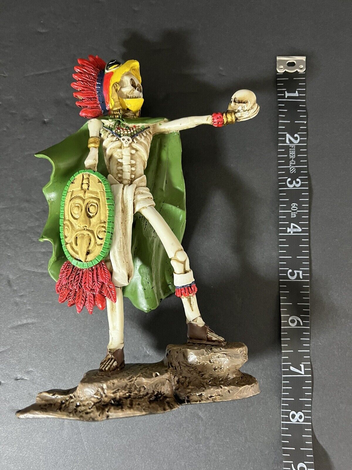 Skeleton Mexican Aztec Eagle Warrior Day of the Dead Dia Muertos Figurine Y8228.