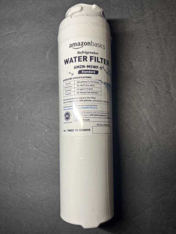 Amazon Basics Refrigerator Water Filter AMZN- MSWF- S ADVANCED FILTER