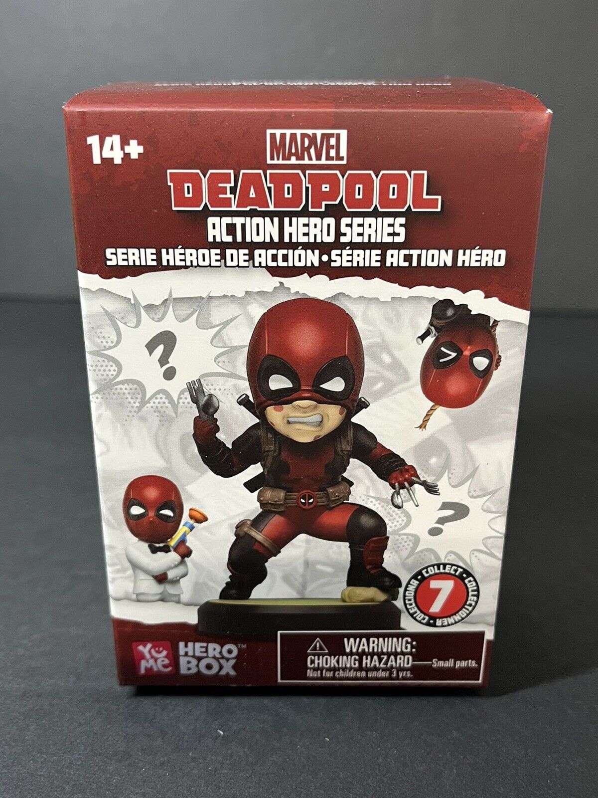 2 Pcs YuMe Marvel Deadpool Action Hero Series Hero Blind Box..