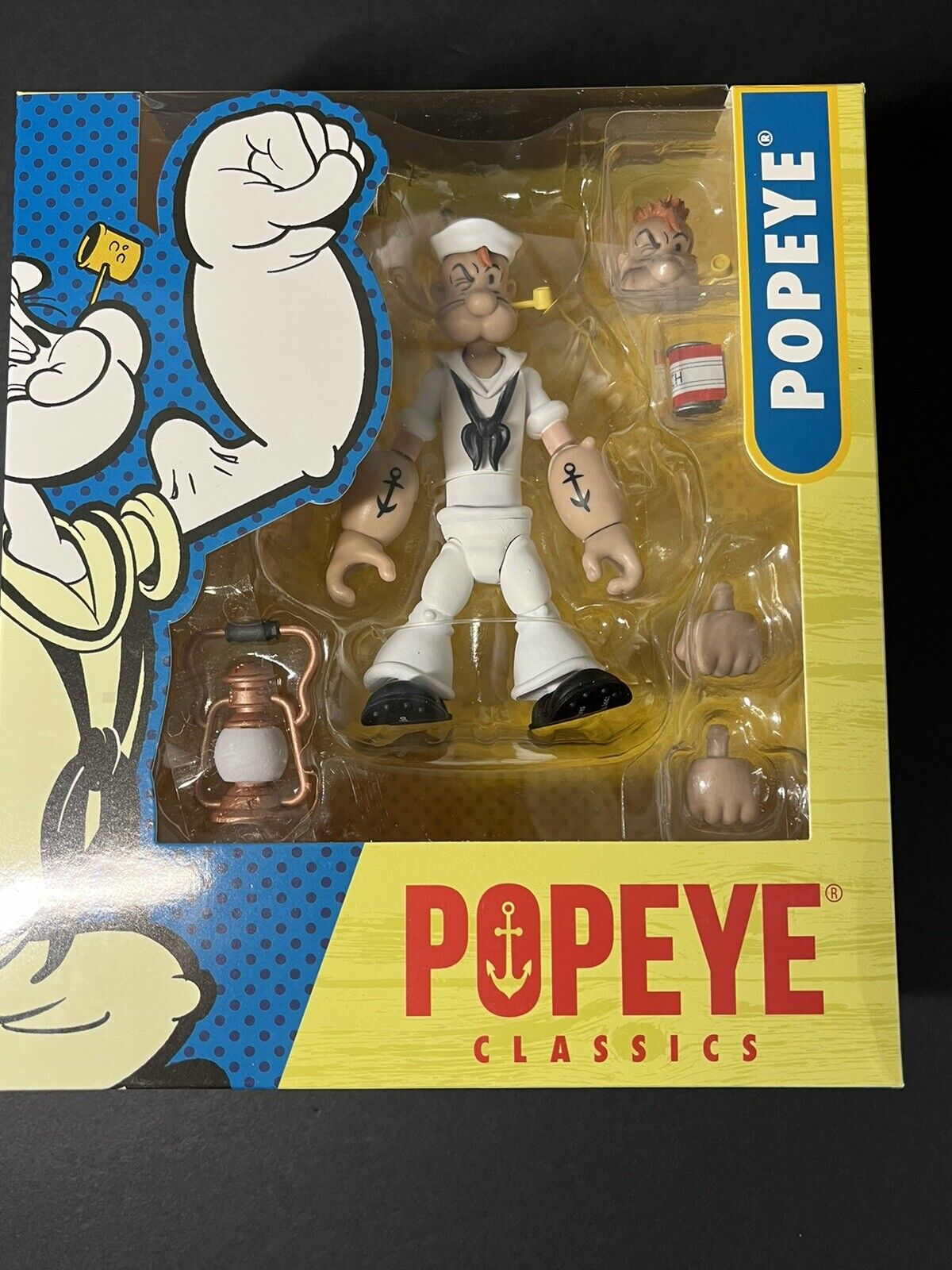 Popeye Classics Action Figure: Popeye White Sailor Suit