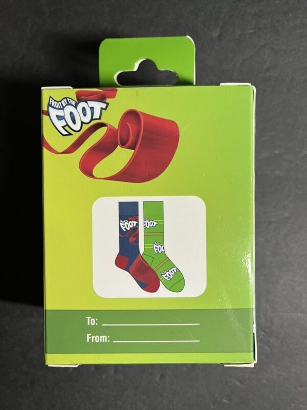 2 Pair Fruit By The Foot Crew Socks size 6-12