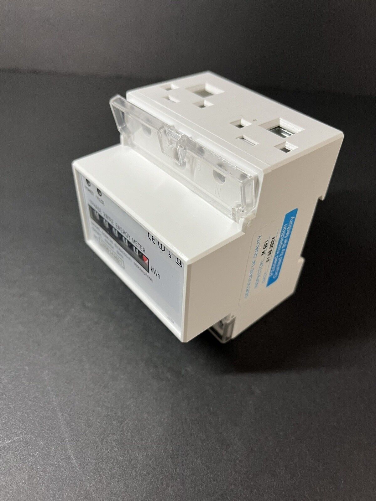 Electric Meter, KWh Meter, Single Phase 4P LED DIN-Rail Electricity Power Energy