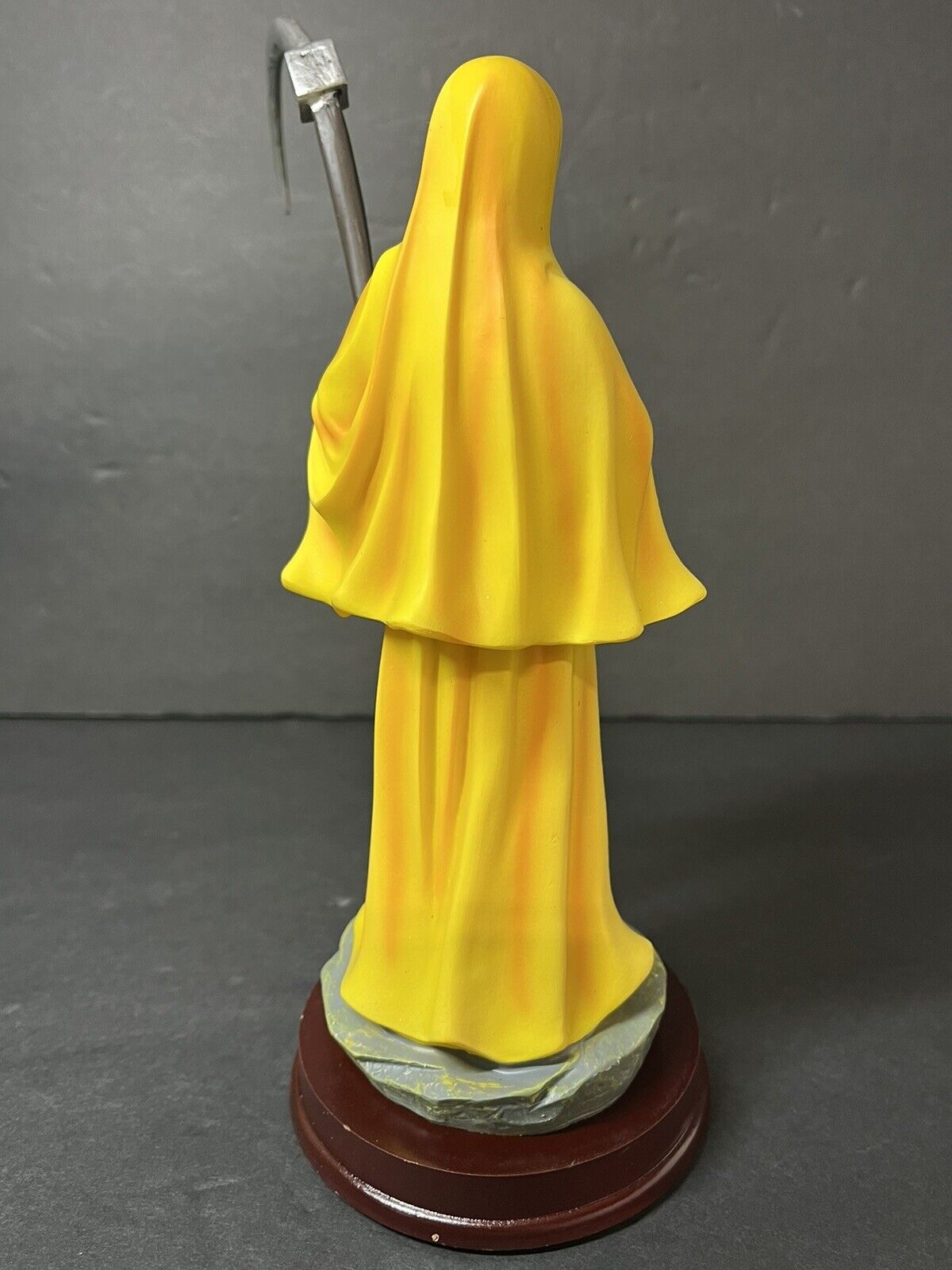 Estatua de La Santa Muerte 9" Yellow  Color Holly Death Statue 2022YW-9